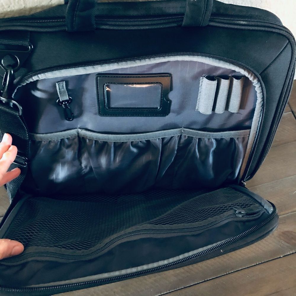 Eco Style Laptop Computer Briefcase Work Travel Bag - Picture 3 of 6